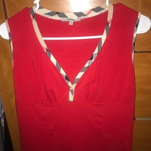 Authentic Burberry Red Tank